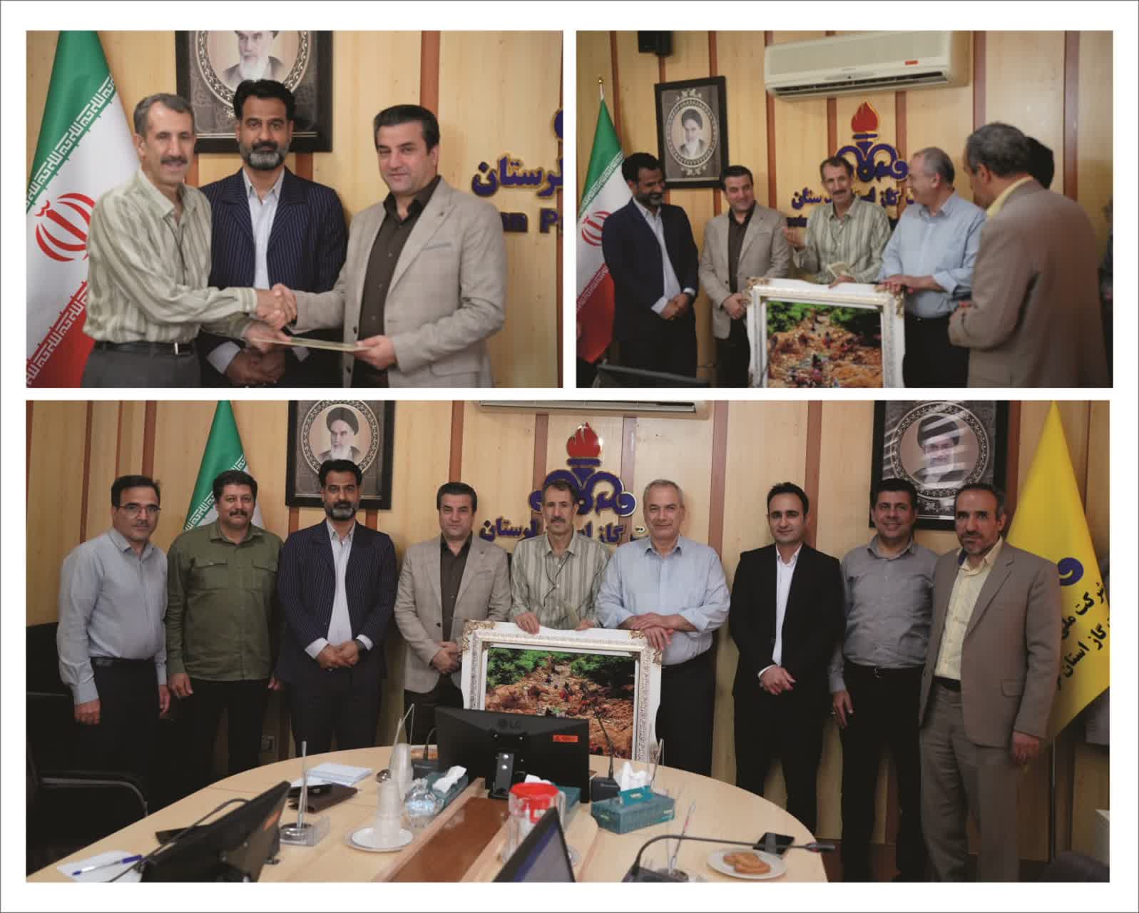 تجلیل از همکار جانباز و بازنشسته شرکت گاز استان لرستان